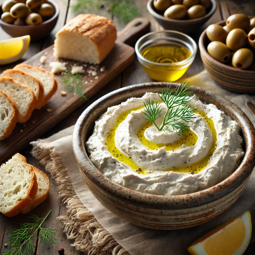 ταραμοσαλατα λευκη